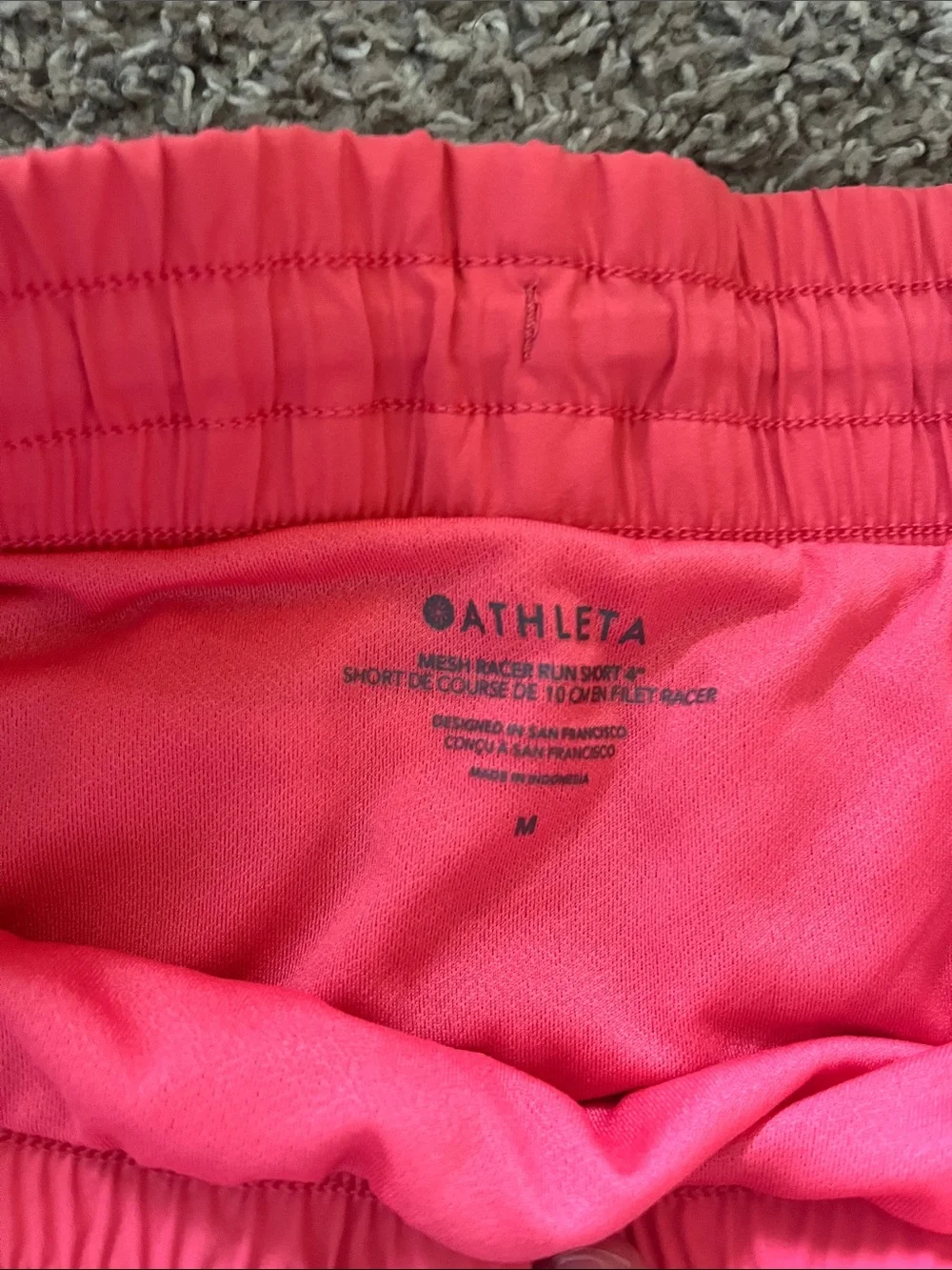 Athleta Coral Athletic Running Shorts - Picture 2 of 4